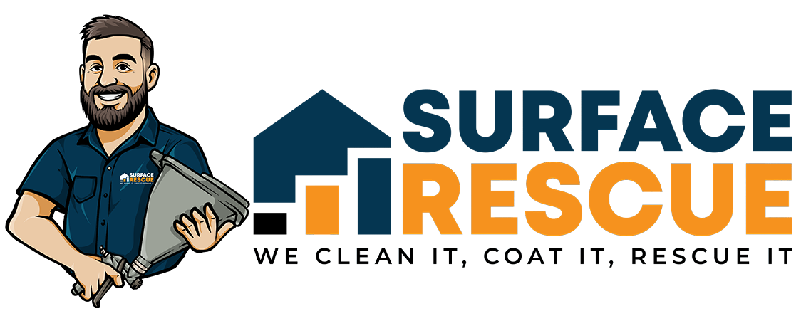 Surface Rescue logo for concrete resurfacing and epoxy flooring services