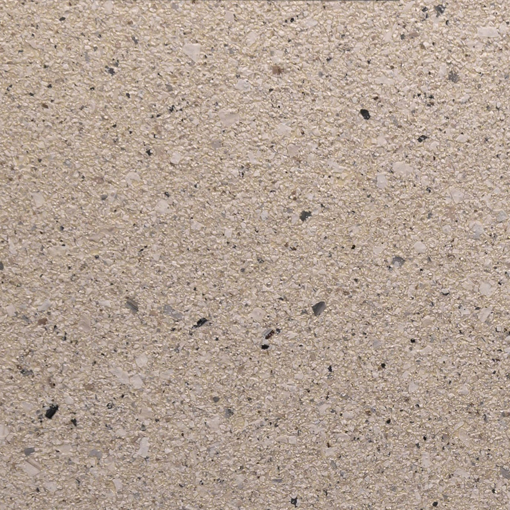 Sandstone style concrete finish for outdoor resurfacing applications