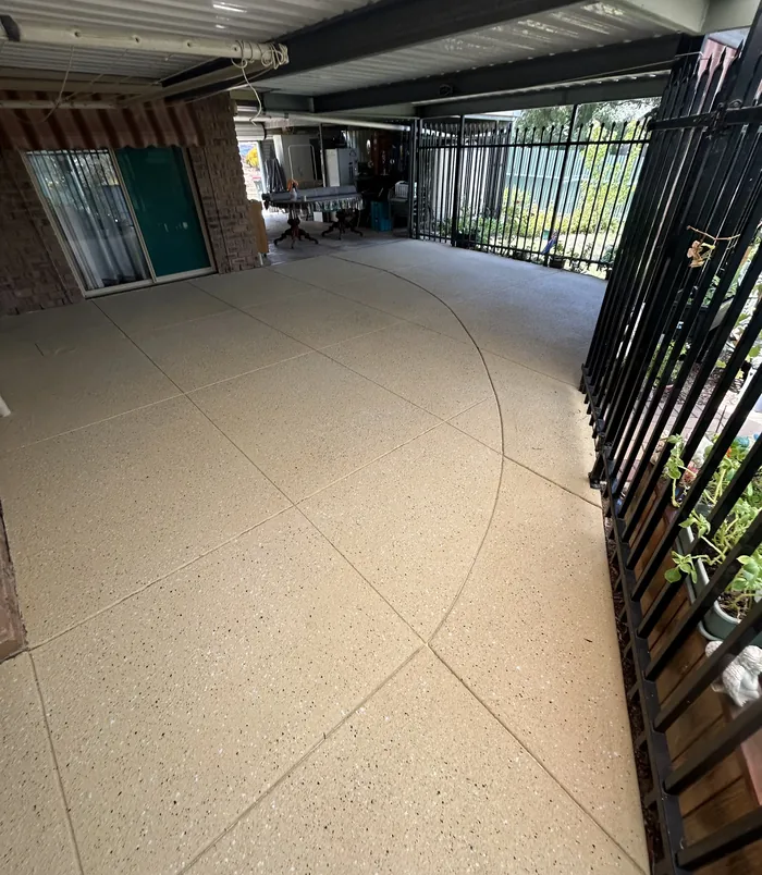 Clean, even resurfaced surface