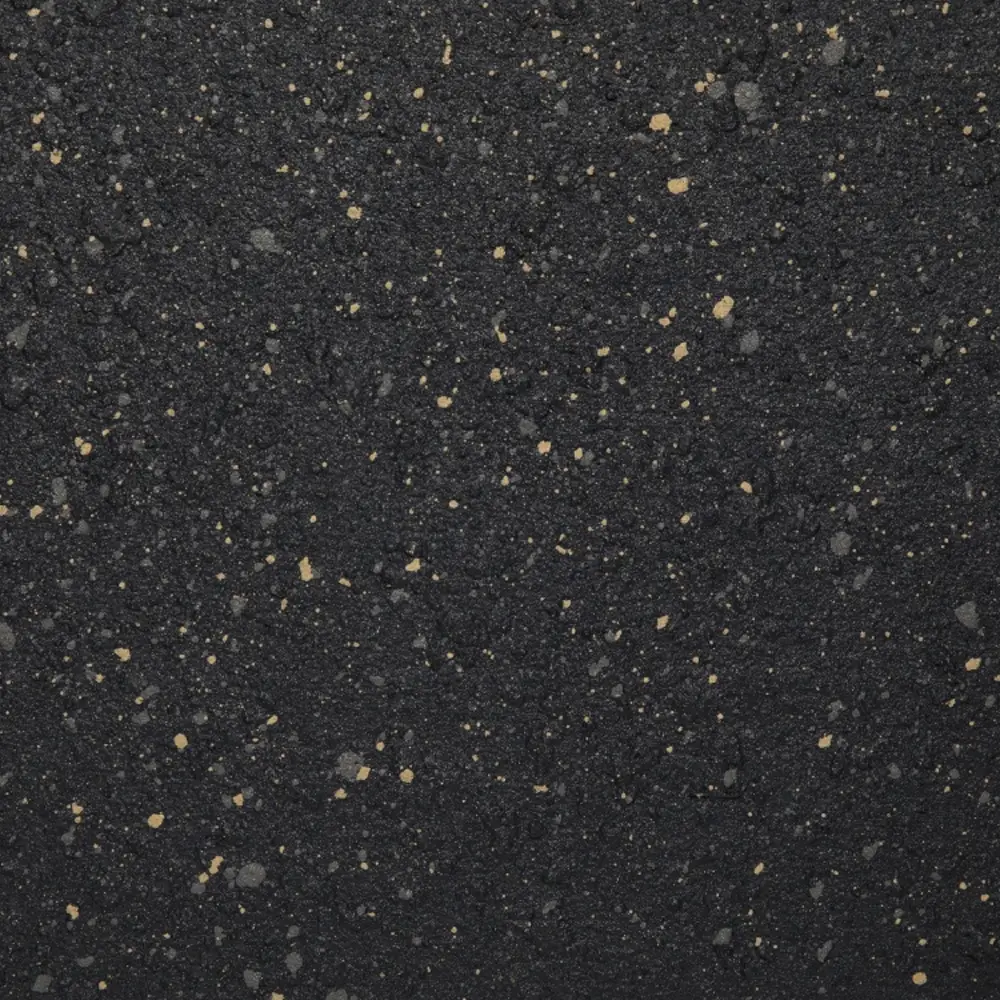 Gold Mine coating colour sample in near-black with fine gold flecks