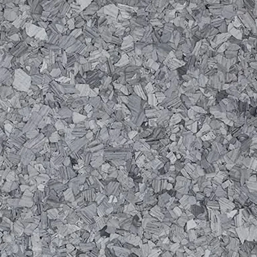 Onyx flake colour sample with blue-grey, charcoal and slate chips